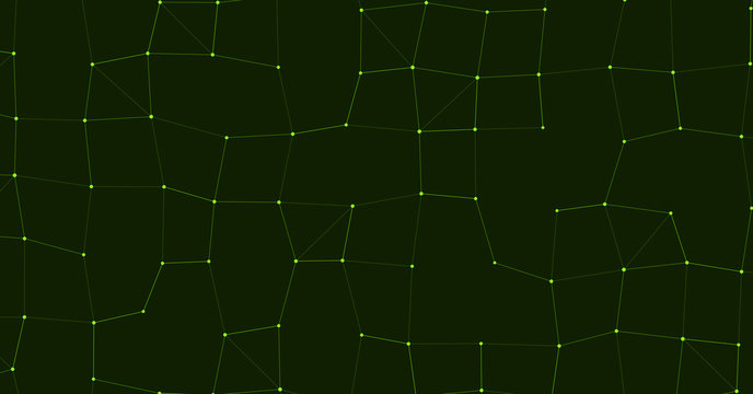 Network Mesh Procedural Art background illustration