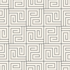 Vector seamless pattern. Stylish linear lattice background. Trendy geometric thin lines texture.
