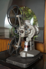 film industry; old film projector film