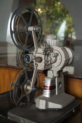 film industry; old film projector film