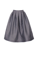 Beautiful striped mini skirt isolated.