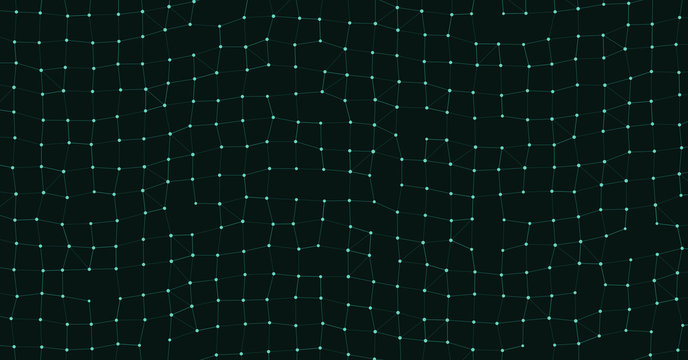 Network Mesh Procedural Art background illustration