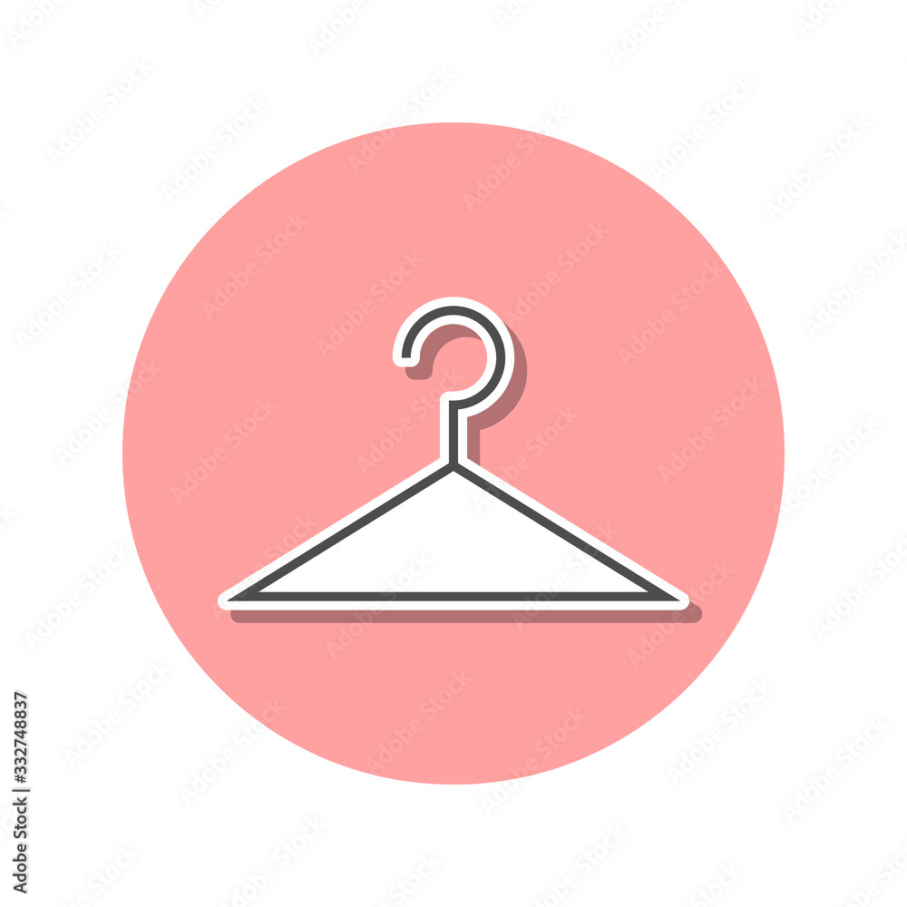 Poster hanger sticker icon. simple thin line, outline vector of web icons for ui and ux, website or mobile 