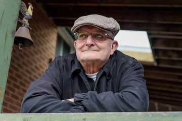 Older man in a hat