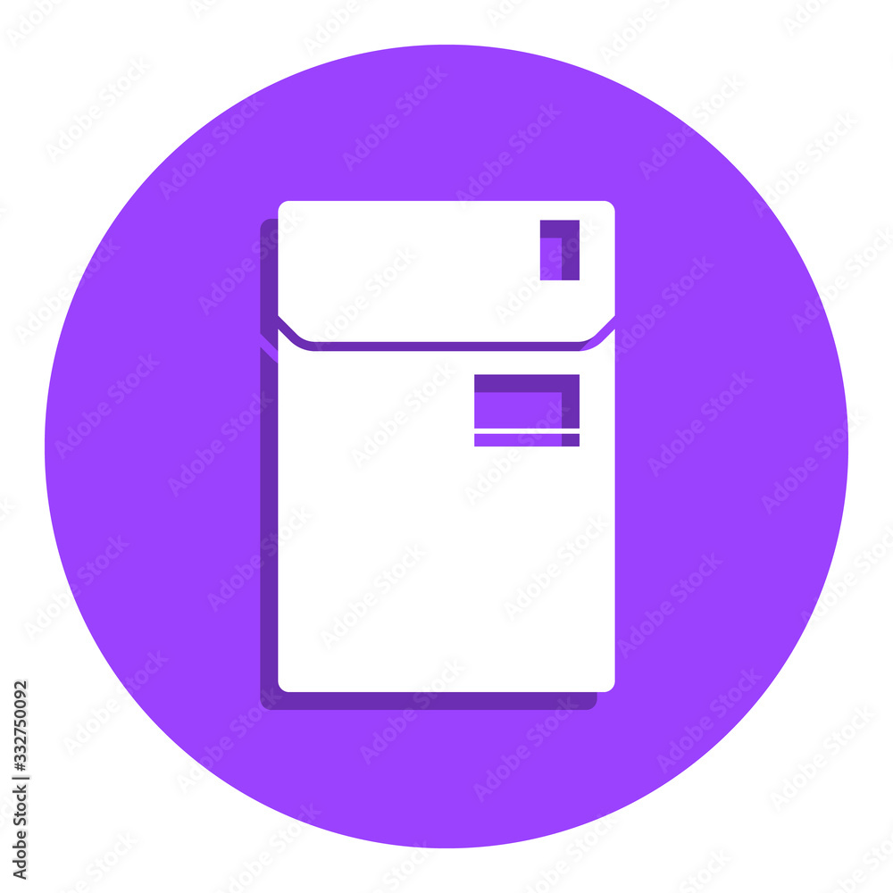 Poster folder badge icon. simple glyph, flat vector of web icons for ui and ux, website or mobile applicati