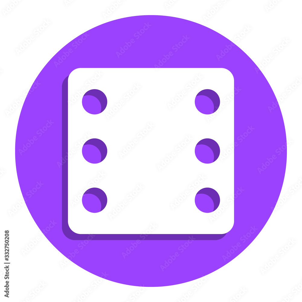 Poster dices badge icon. simple glyph, flat vector of web icons for ui and ux, website or mobile applicatio