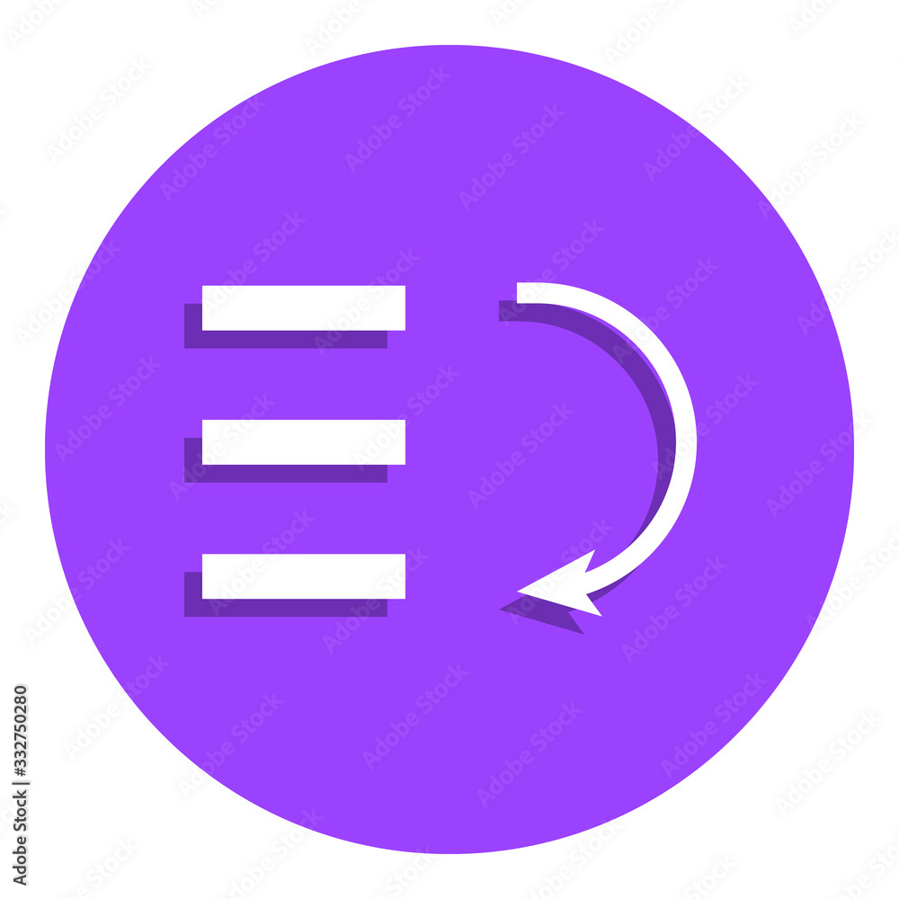 Poster bars graphic descending badge icon. simple glyph, flat vector of web icons for ui and ux, website or