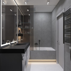 modern bathroom interior