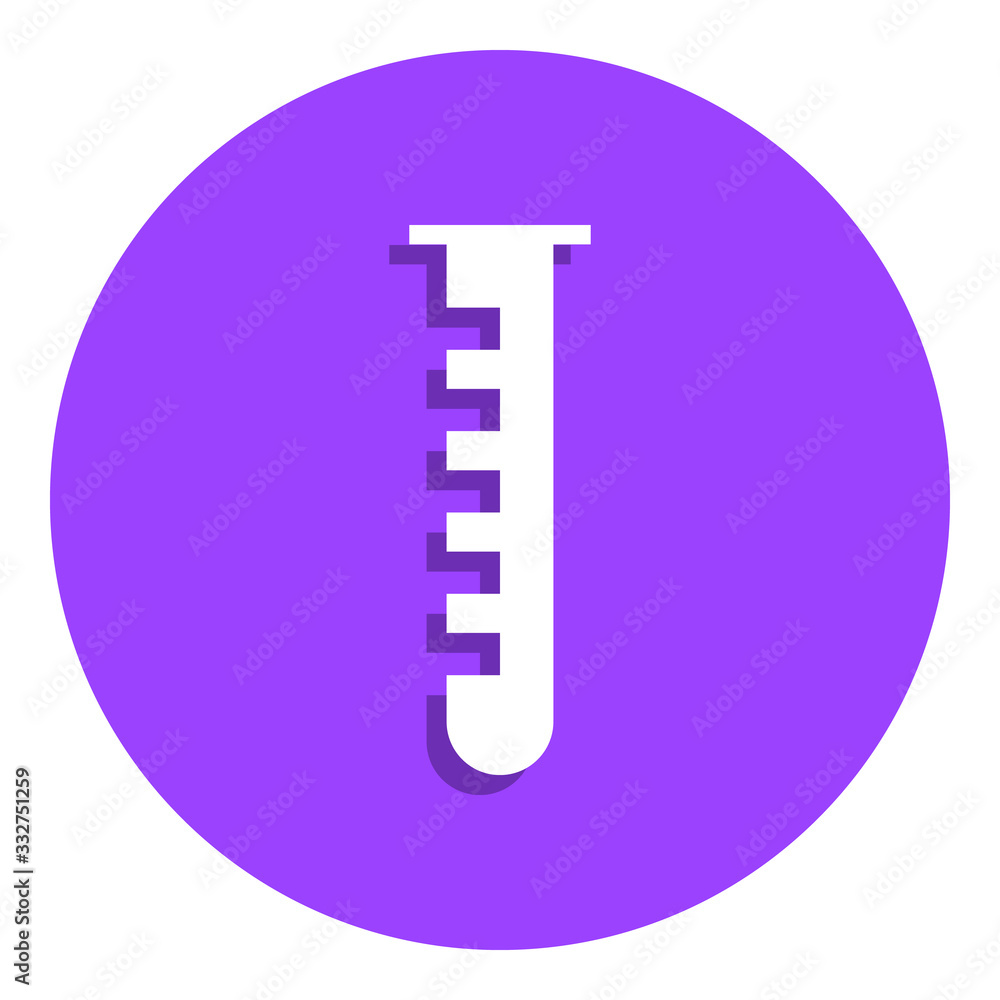 Poster vial badge icon. simple glyph, flat vector of web icons for ui and ux, website or mobile application