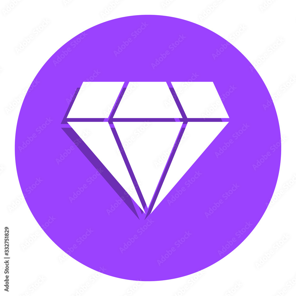 Poster diamond badge icon. simple glyph, flat vector of web icons for ui and ux, website or mobile applicat