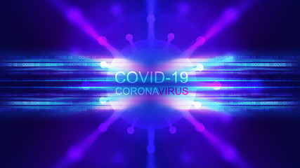 Empty abstract background on the theme of the COVIND-19 coronavirus pandemic.