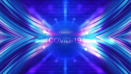 Empty abstract background on the theme of the COVIND-19 coronavirus pandemic.
