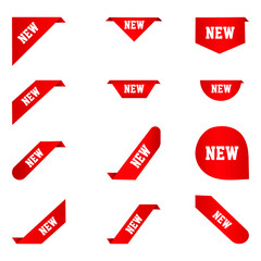 label & tag design with the word NEW ,  Vector illustration