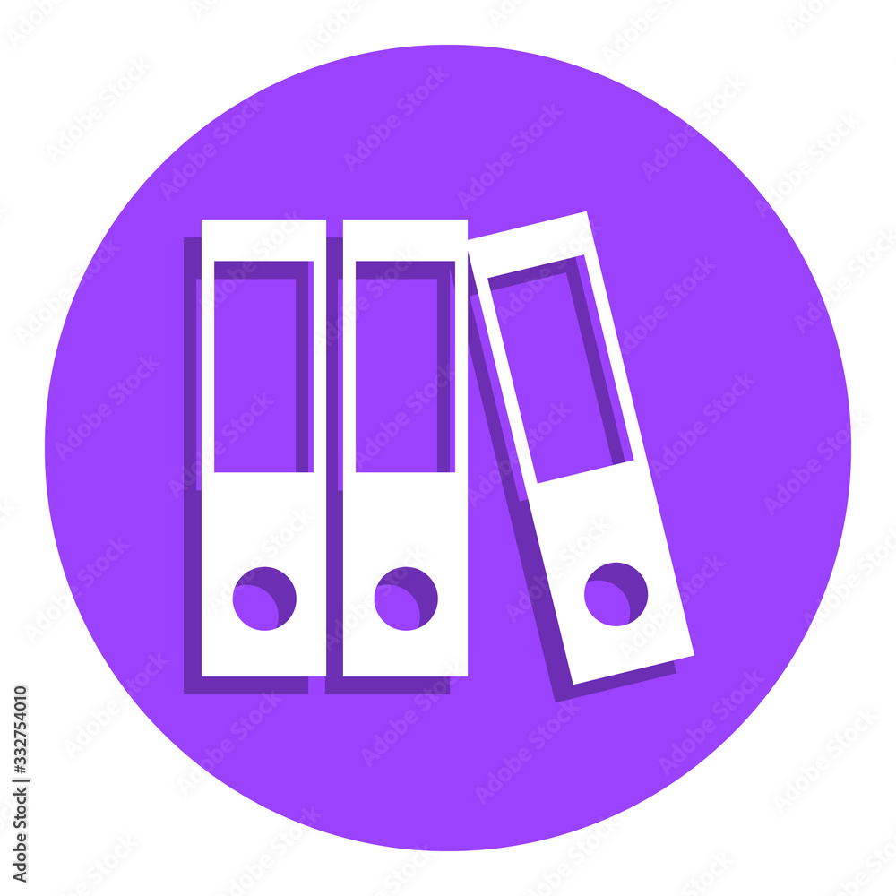 Poster binders badge icon. simple glyph, flat vector of web icons for ui and ux, website or mobile applicat