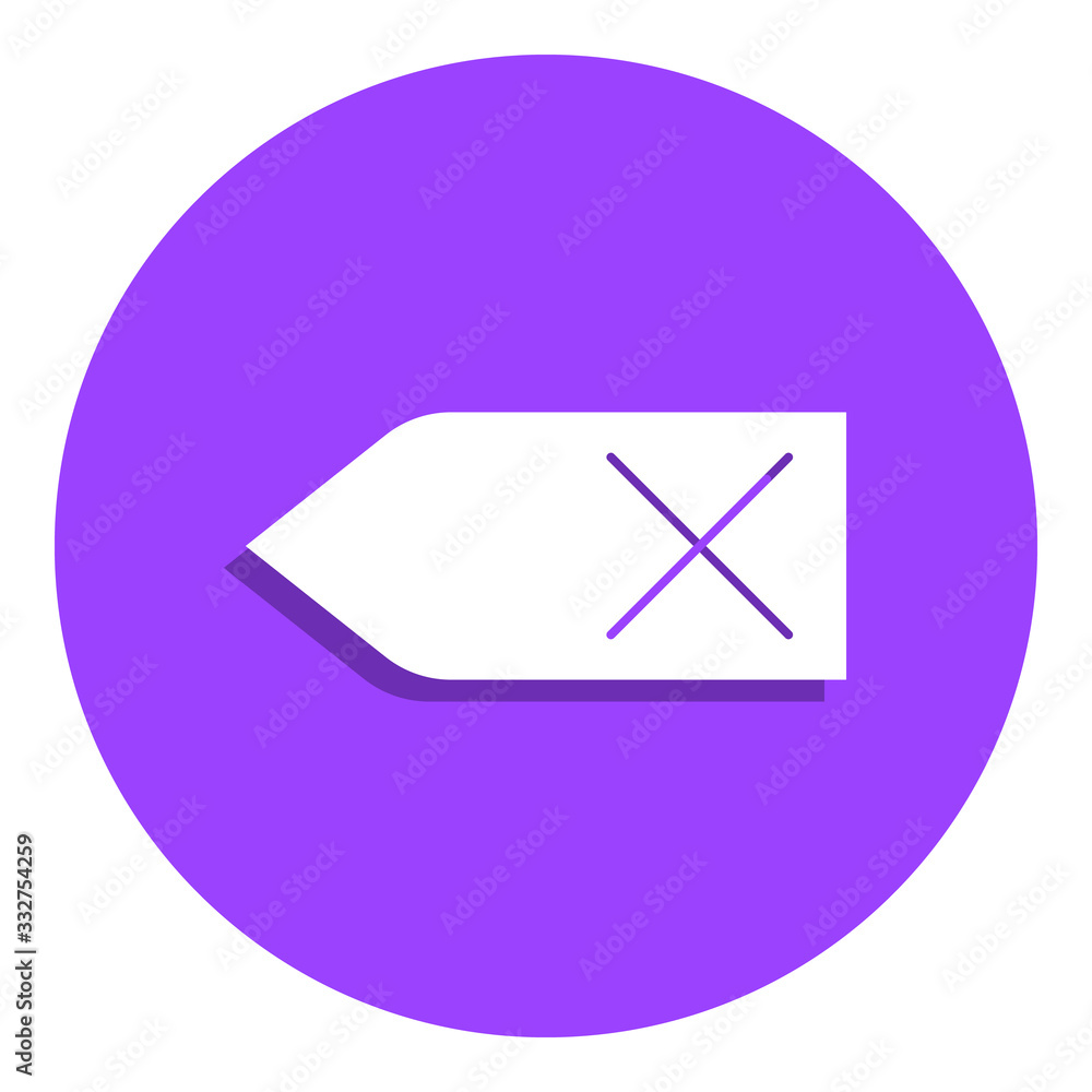 Poster price tag badge icon. simple glyph, flat vector of web icons for ui and ux, website or mobile applic