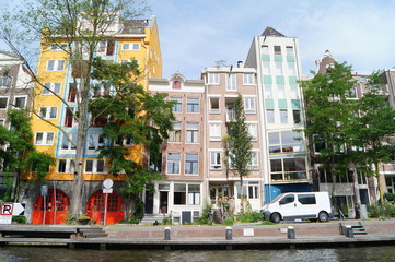 Obraz premium houses in amsterdam