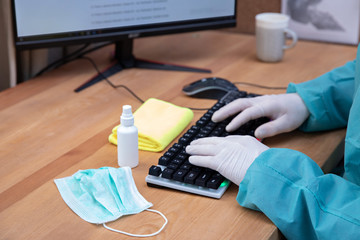 Disinfection of office equipment, protection against viruses. Computer disinfection protection , against viruses