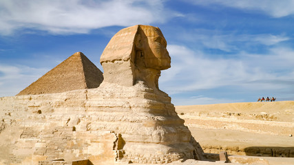 The Great Pyramids In Giza Valley and sphinx, Cairo, Egypt