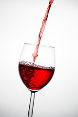 Red wine splash