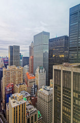 Fototapeta premium Aerial view on Lower Manhattan of New York City