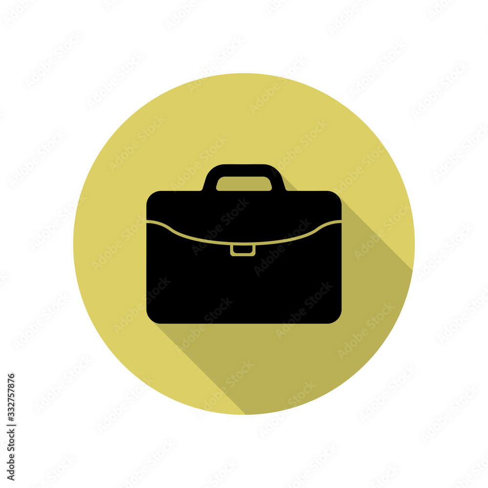 Aufkleber diplomat long shadow icon. simple glyph, flat vector of web icons for ui and ux, website or mobile a
