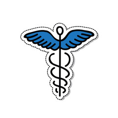 medicine symbol doodle icon, vector illustration
