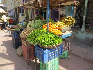 fresh vegetables at the market