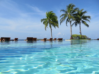 swimming pool in Maldives