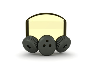 3D Rendering of bio hazard gas mask