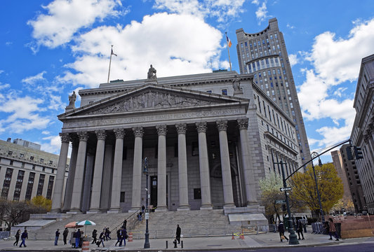 Street view on  New York Supreme Court