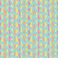 Abstract colorful drops. Vector spotty seamless pattern.