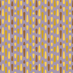 Abstract colorful drops. Vector spotty seamless pattern.