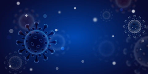 Coronavirus outbreak and coronaviruses influenza background as dangerous flu strain cases as a pandemic medical health risk concept