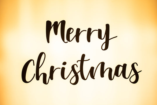 Merry Christmas text decoration burning background text message english