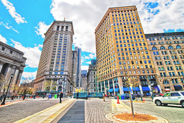 Centre Street view in Civic Center in Lower Manhattan