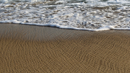 waves on beach