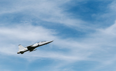 Military training plane going up