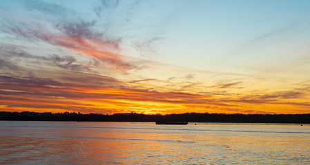 Beautiful sunset in Southampton