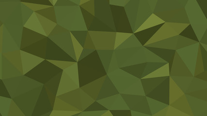 Obraz premium Abstract polygonal background, Dark Olive Green geometric vector