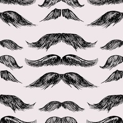 Mustache pattern 6 - obrazy, fototapety, plakaty