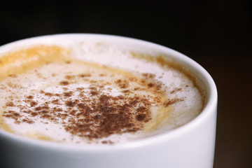 cup of coffee with cream