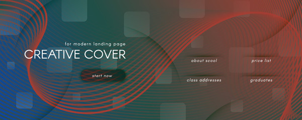 Fluid Geometric Abstract. Vivid Futuristic Shape 