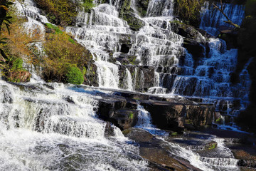 Obraz premium The beauty of the cascades found in the Caracol park in Canela in Rio Grande do Sul, Brazil.