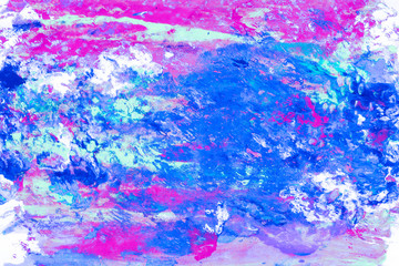 Abstract texture hand painted watercolor. Multicolor background.