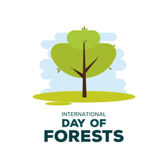 Obraz premium Forest day poster