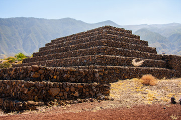 Stufenpyramiden in Guímar auf Teneriffa in Spanien