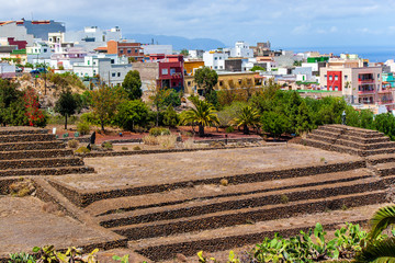 Stufenpyramiden in Guímar auf Teneriffa in Spanien