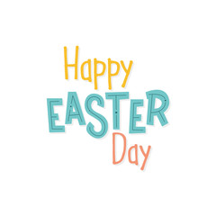 Easter day typography
