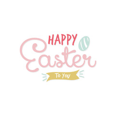 Easter day typography
