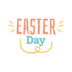 Easter day typography